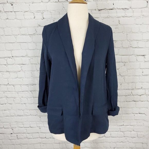 Chelsea28 Shawl Collar Blazer Navy XS NWT - Picture 2 of 7